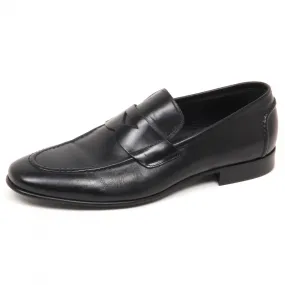 E6670 mocassino uomo black ALTIERI MILANO scarpe loafer shoe man