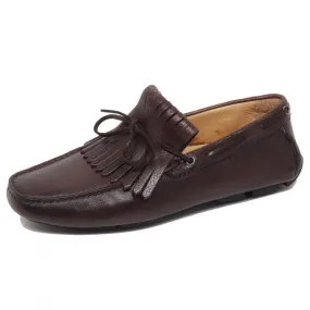 F4932 mocassino uomo brown delave' ALTIERI MILANO scarpe shoe loafer man