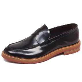 F4940 mocassino uomo dark bordeaux ALTIERI MILANO scarpe shoe loafer man