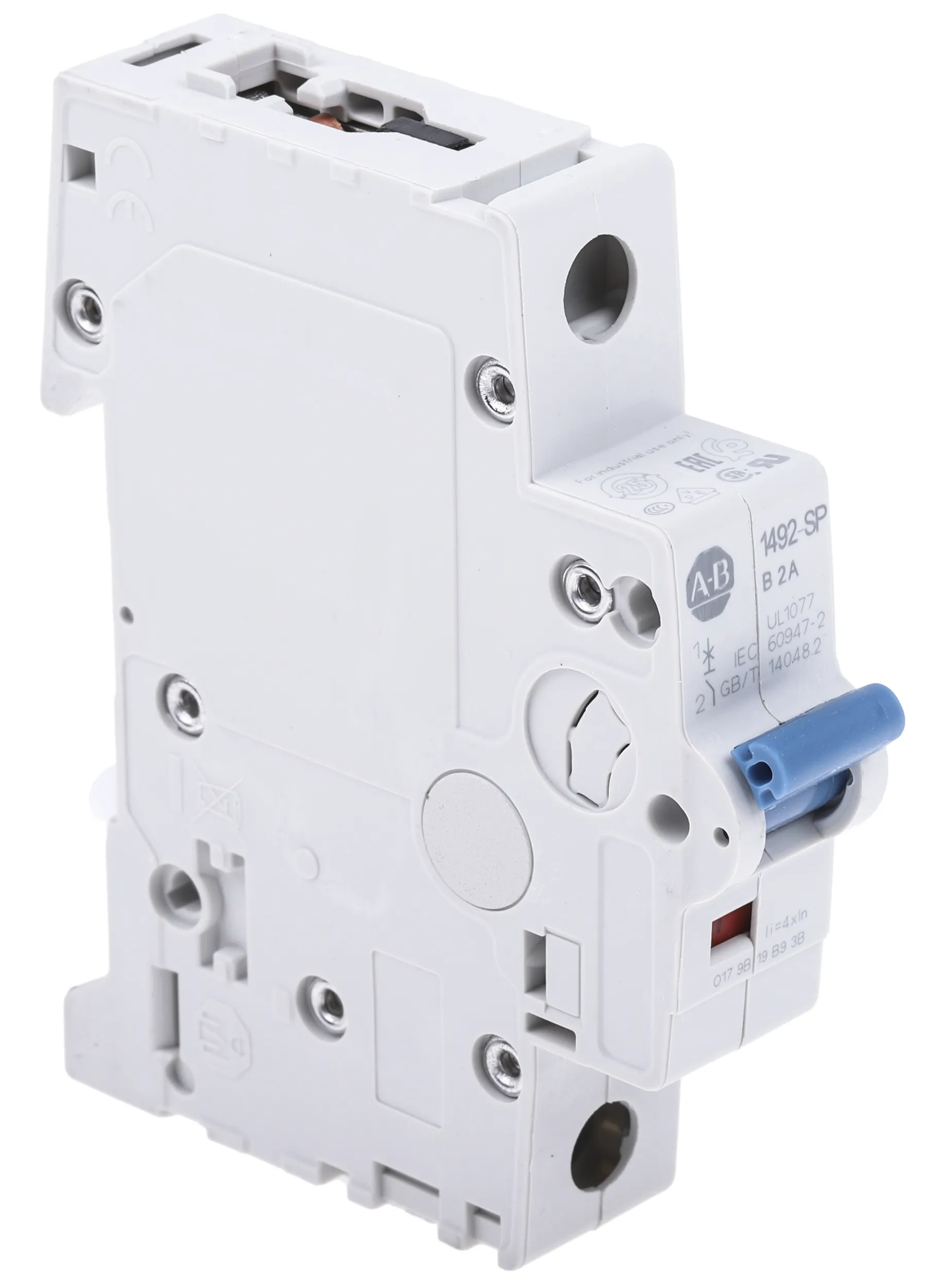 Mini interruttore automatico MCB Allen Bradley, 1P 2A 15 kA, Tipo B